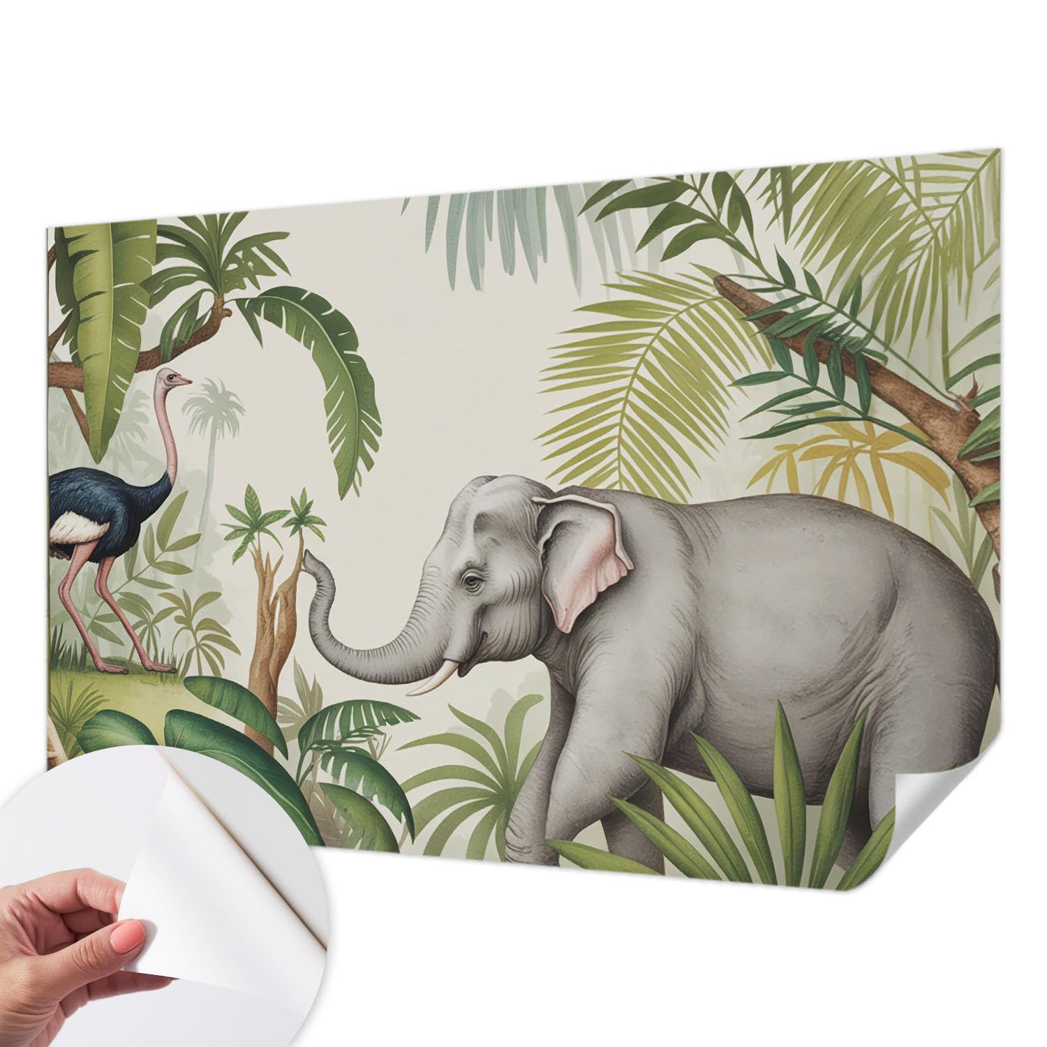 Vinilos de pared exóticos de 104x70 cm para decorar el salón principal
