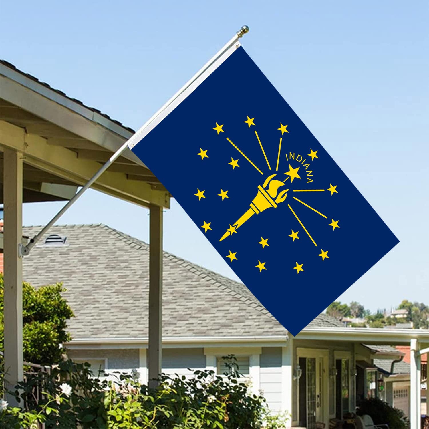 Flagge 7,6 X 12,7 Cm – Doppelseitig, Wetterfest, 3-lagiges Nylon, Mit Metallösen, Für Draußen