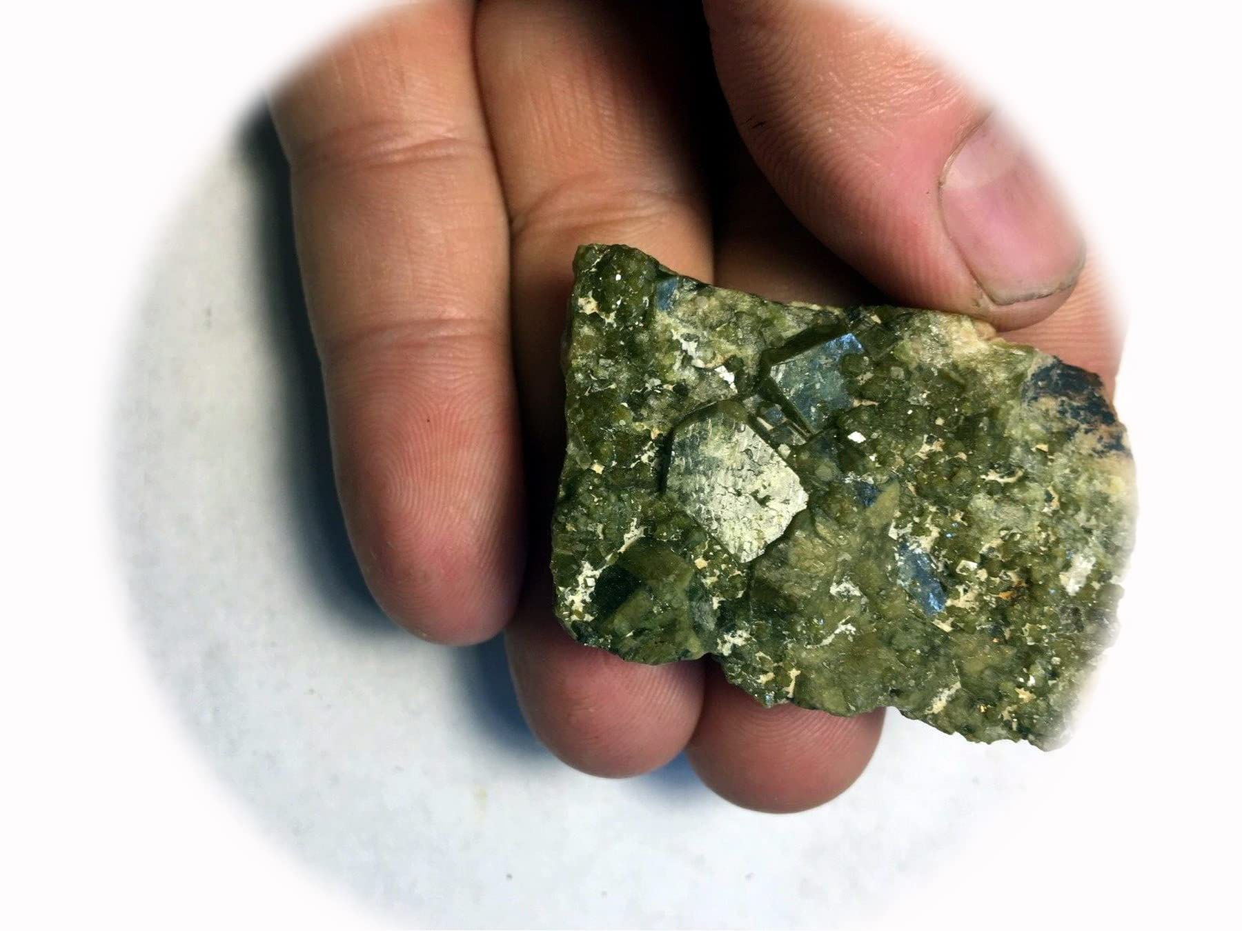 GenericNew Natural Green Garnet Crystal Cluster Mineral Demantoid WH-469SA