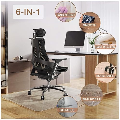 Miniatura 3 de 152 144 136 128 120 112 104 96 88 80 72 64 56 48 40 32 protectores de plástico para alfombras, suelos de madera, borde biselado, almohadilla de