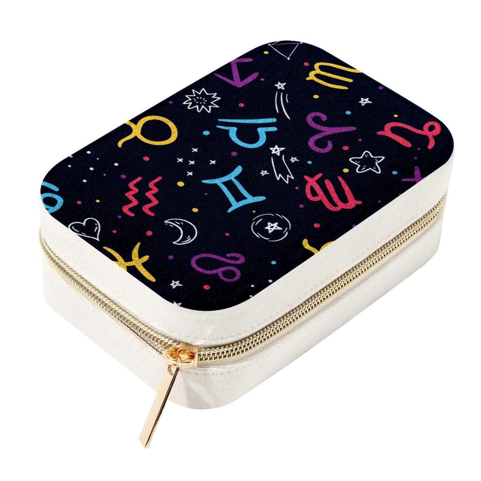 Boîte de rangement en velours pour voyager avec vos bijoux astro