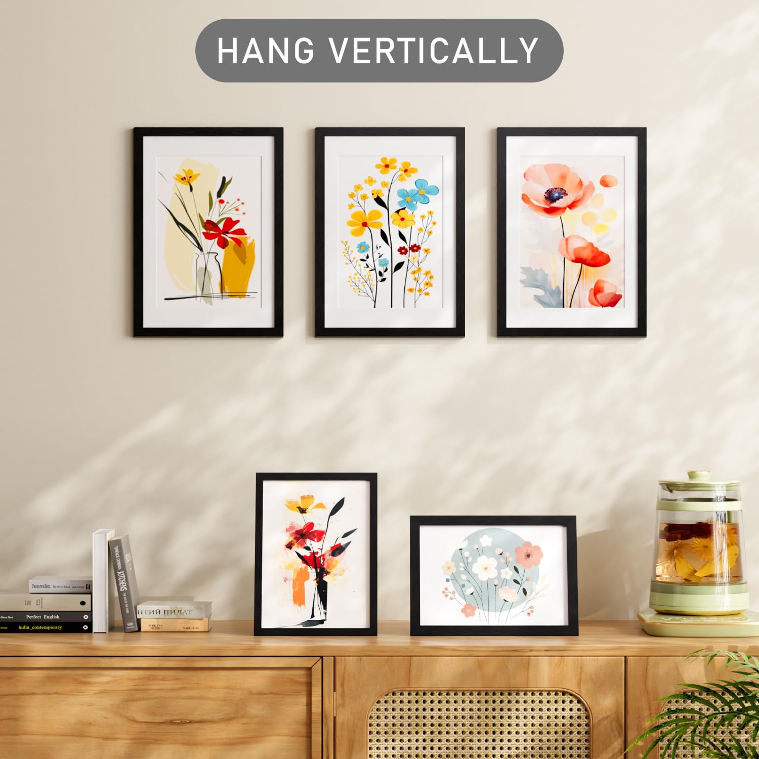 Zueyunstoo A3 Picture Frame with Mount, Pack of 3 Black A3 Poster