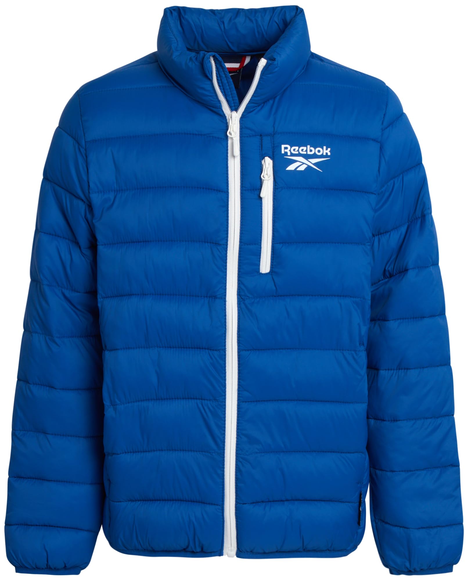 Reebok Piumino da bambino, peso medio, trapuntato, isolante, invernale, impermeabile e antivento
