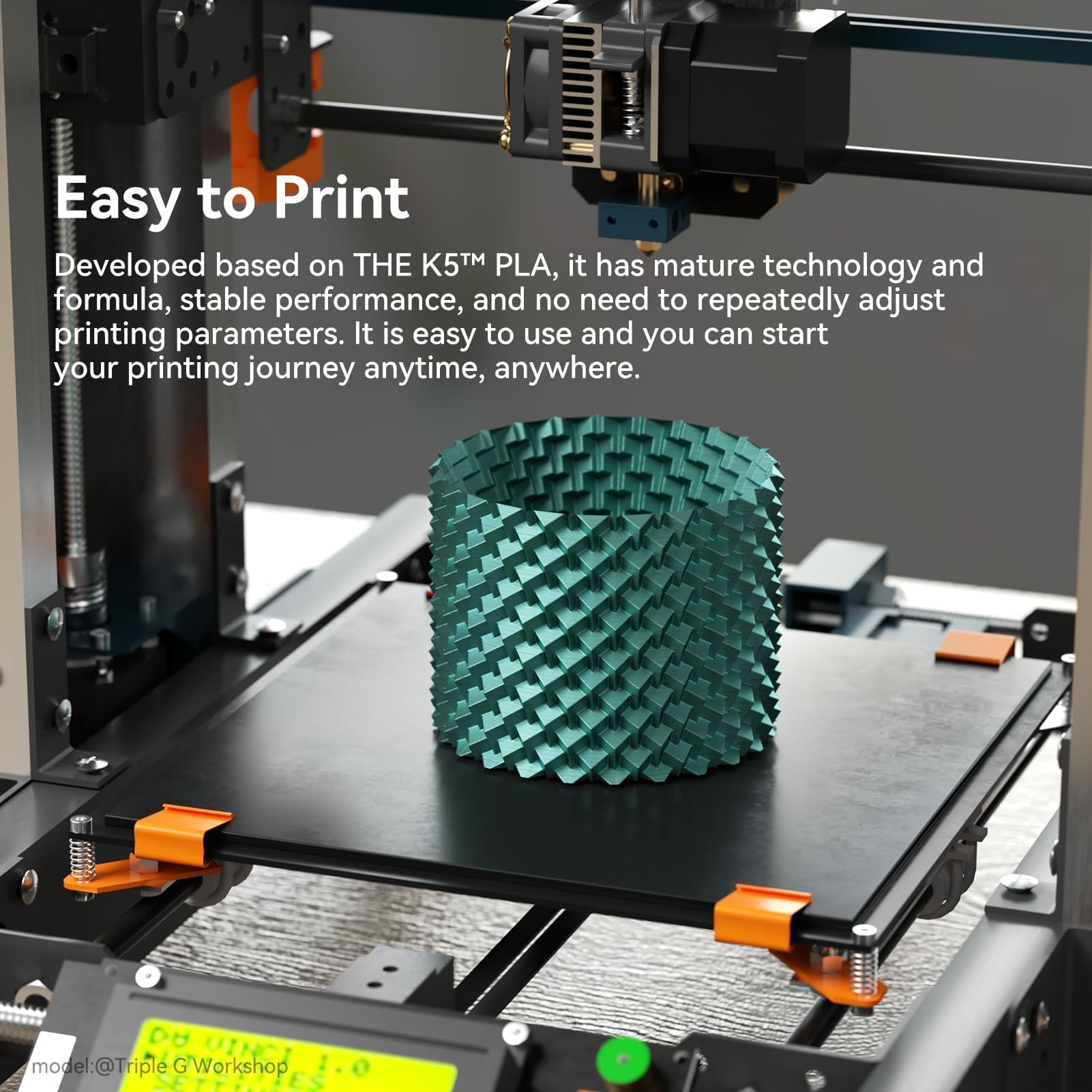 KEXCELLED Filamento PLA metálico de 1.75 mm, filamento de metal azul claro para impresora 3D, superficie brillante de metal sedoso, precisión dimensional +/- 0.03 mm, carrete de cartón de 1 kg para la