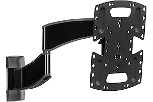 SANUS Slim Full Motion Swivel Wall Bracket BLF328-B1 for 19-40 Inch TV