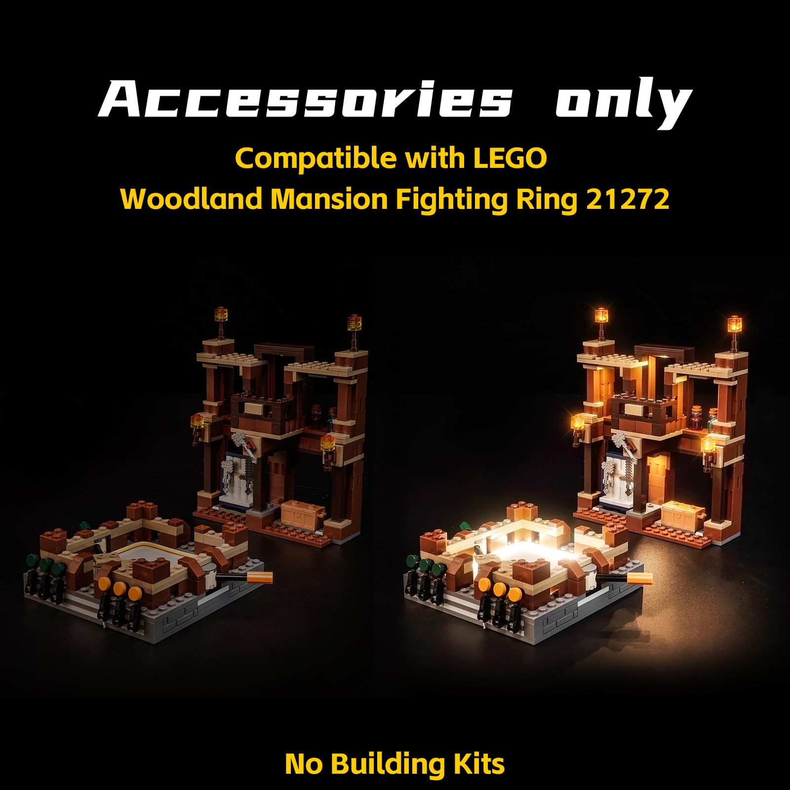 Light Kit Compatible with Lego Woodland Mansion Fighting Ring 21272 (No Model) - Image 4