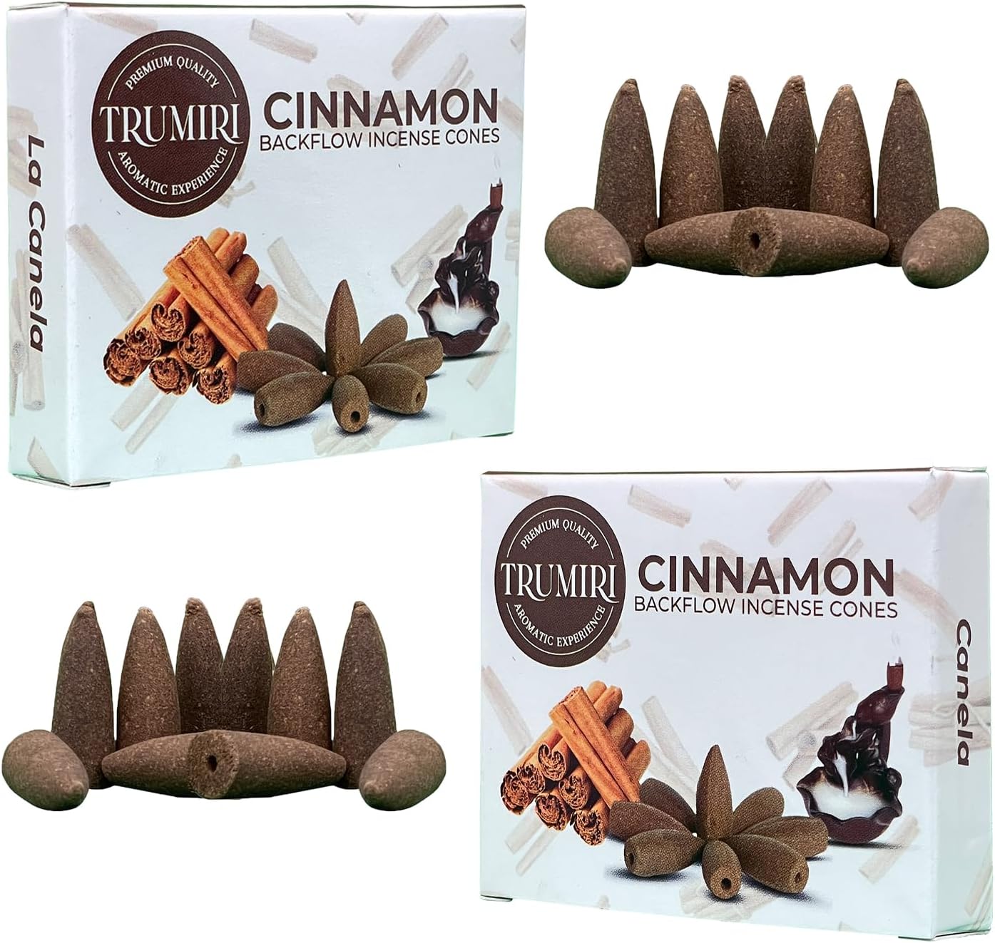 Cinnamon Backflow Incense Cones Total 20 Incense Cones