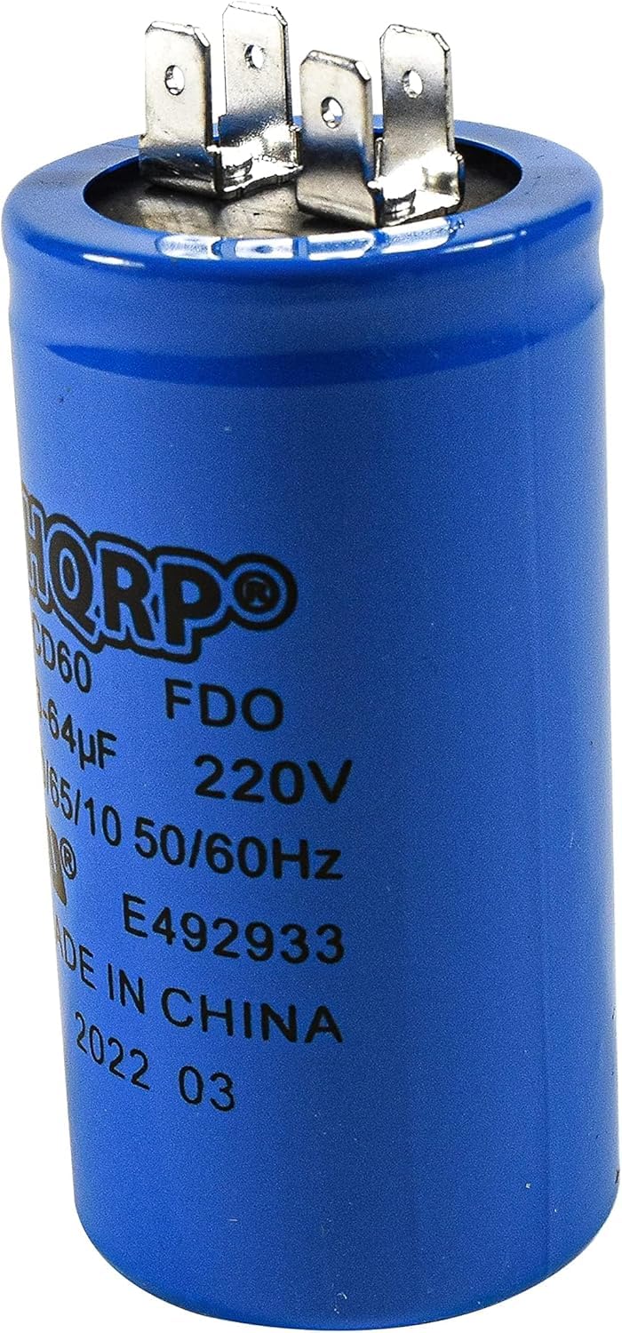 HQRP 53-64uf 220V Start Capacitor for AC Electric Motor Start HVAC