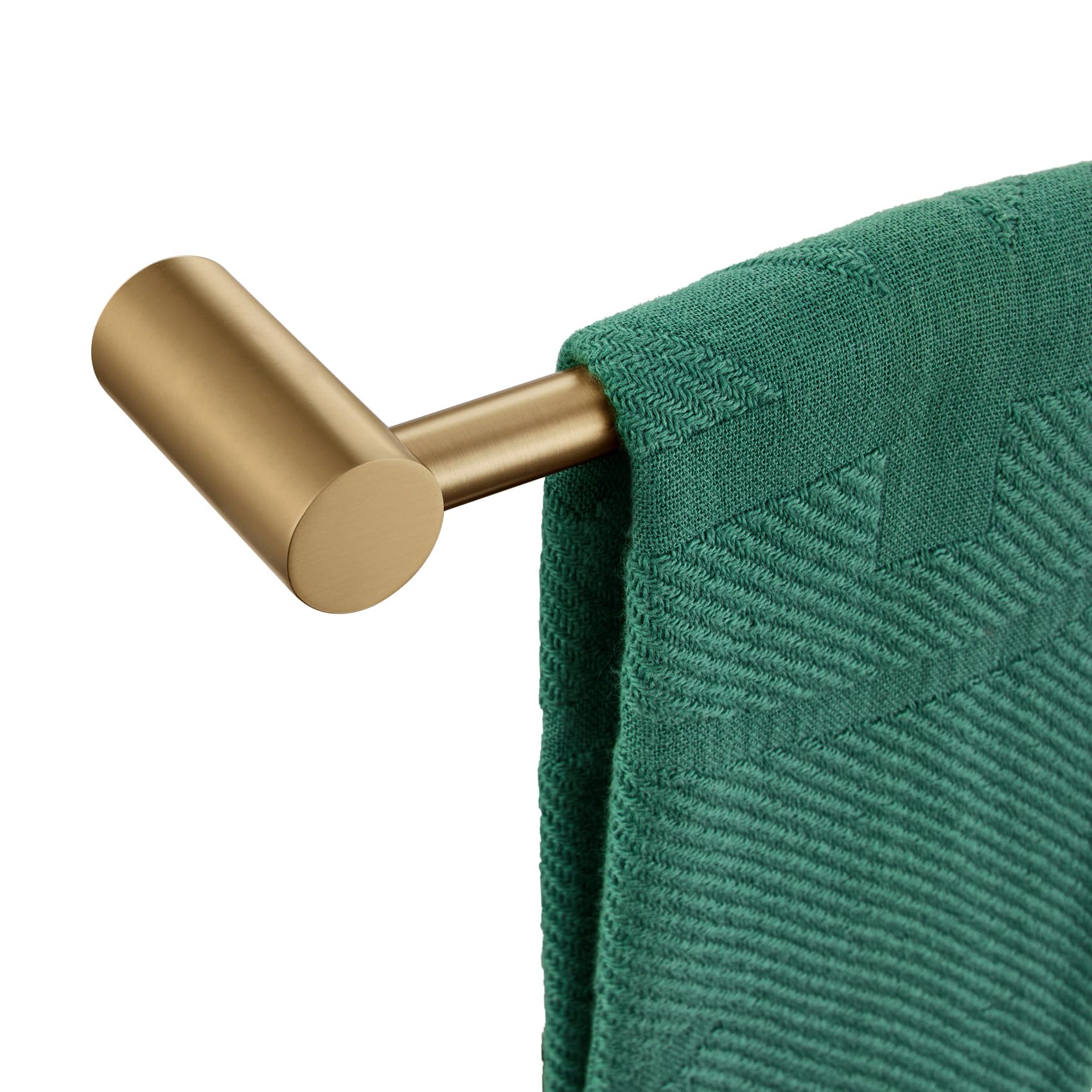 KOKOSIRI Towel Bars Champagne Bronze for Bathroom Wall Mounted 36-Inch Bath Towel Holder Single Rod Stainless Steel Bathroom Hardware, B4007CPG-L36