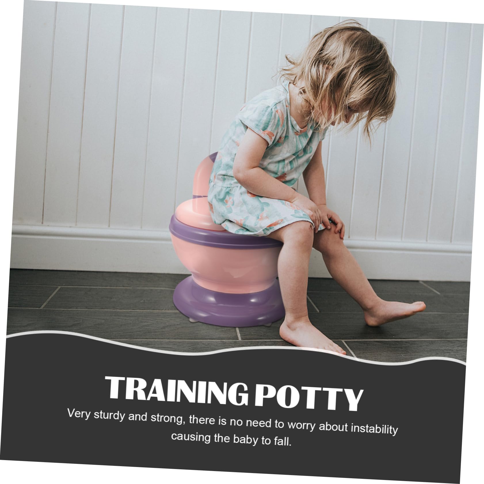 Uonlytech Töpfchen Für Kleinkinder Tragbares Töpfchen Für Reisen Und Mädchen Leicht Und Stabil Mit Weichem Sitz Und Herausnehmbarem Einsatz Für Hause Und Unterwegs