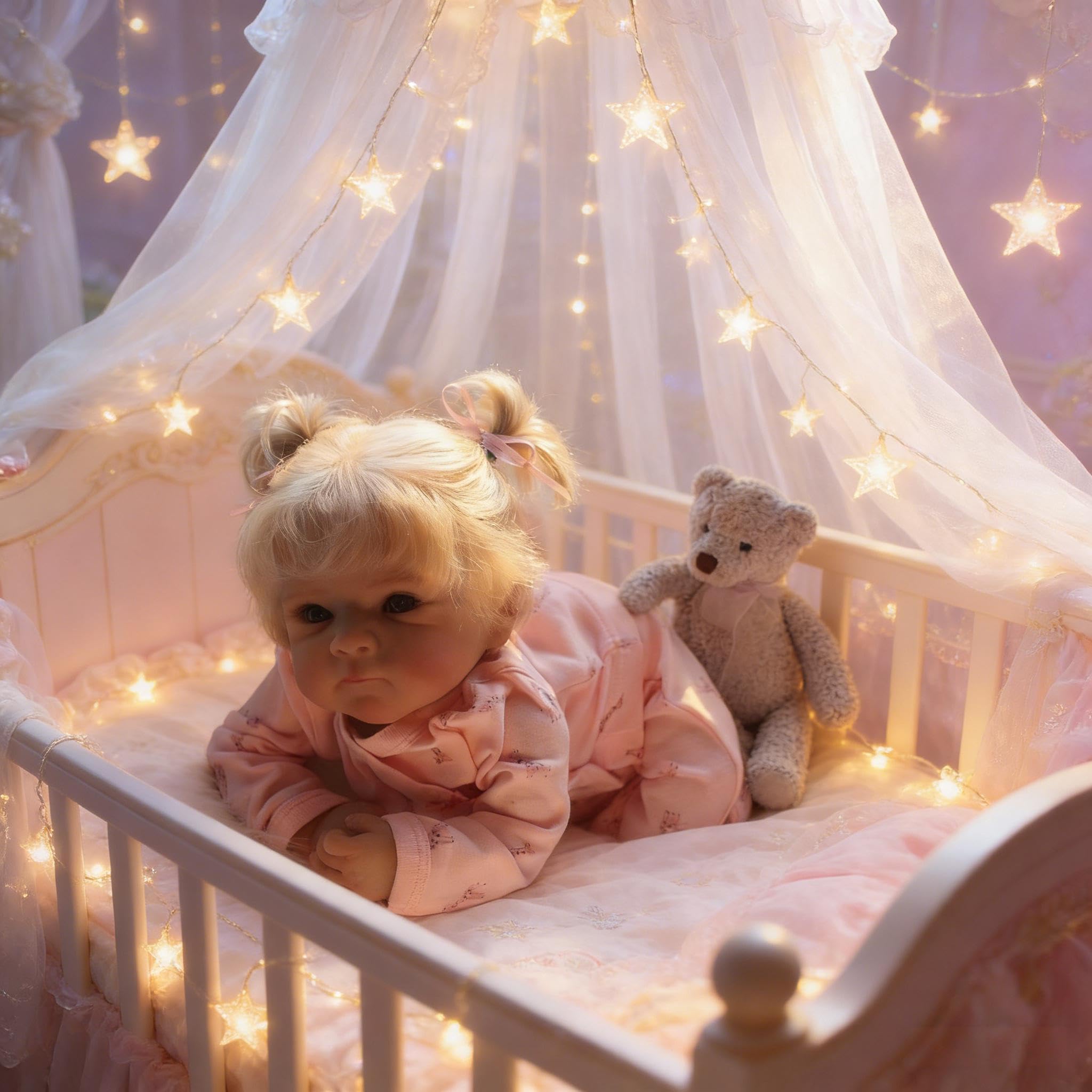 RXDOLL Realistyczne lalki Reborn Baby Dolls silikonowe całe ciało, 45 cm, realistyczne, anatomicznie poprawne, winylowe, blond włosy, ręcznie robione prawdziwe życie, noworodki, z zabawkami do