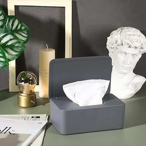 Miniatura 30 de NOVWANG Dispensador de toallitas, soporte para toallitas para bebés, mantiene las toallitas frescas, contenedor de toallitas recargables para Negro