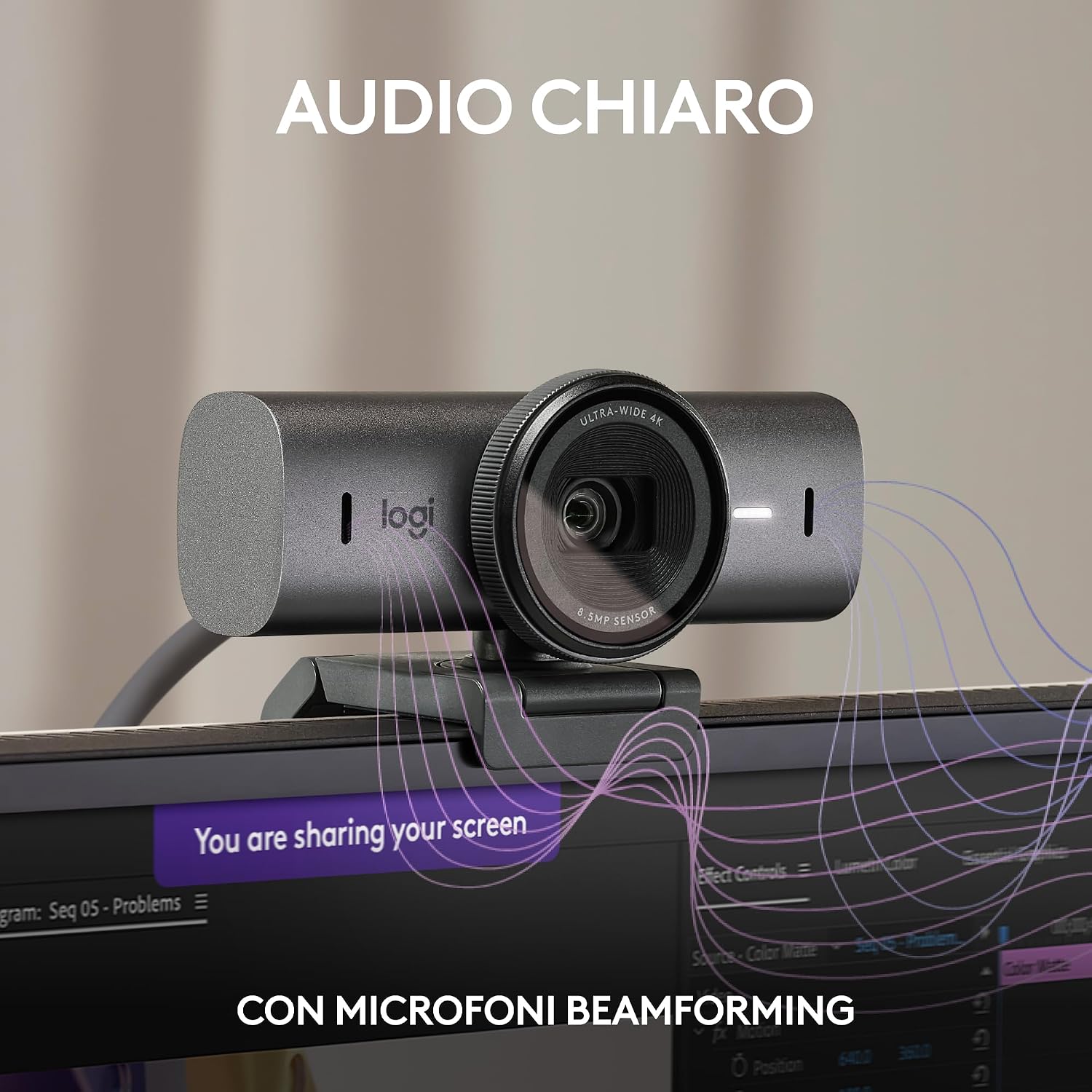 MX Brio per collaborazione e streaming Ultra HD 4K - Webcam - Immagine 3
