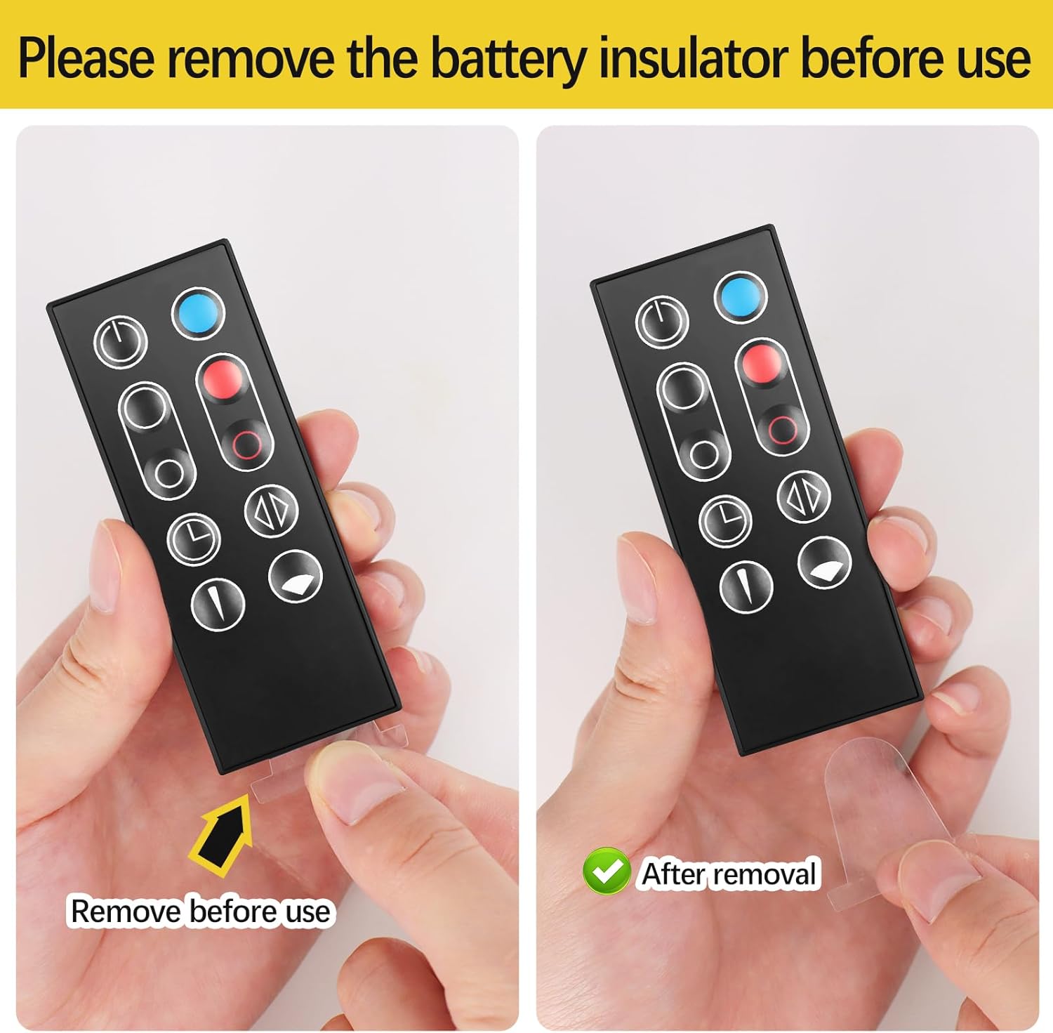 966538-01 Replacement Fan Remote Control for Dyson AM09 Hot   Cool Heater Tower Fan with Battery with Magnetism