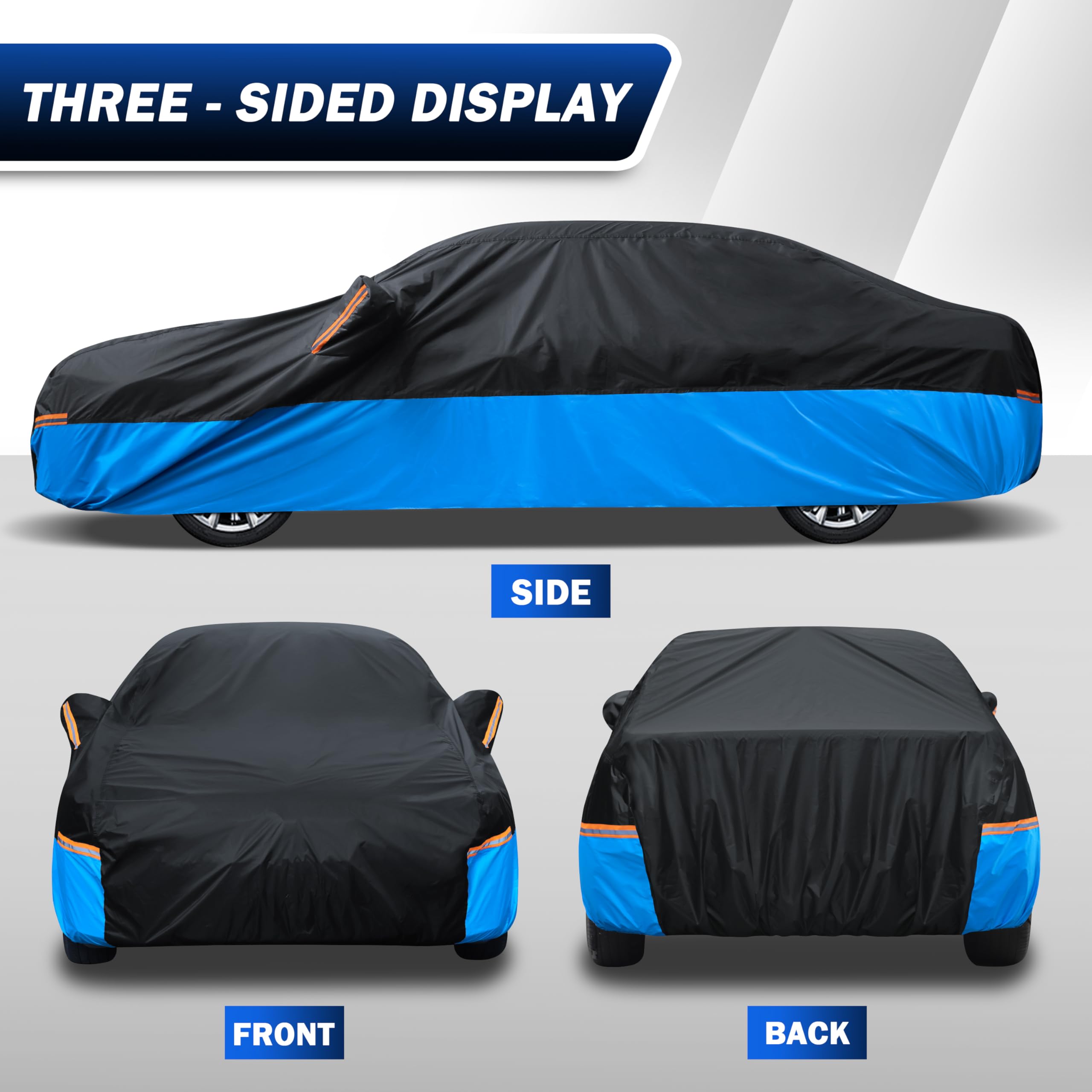 Car Cover Waterproof All Weather Outdoor Windproof Dustproof UV Protection Fit SUV — view 6
