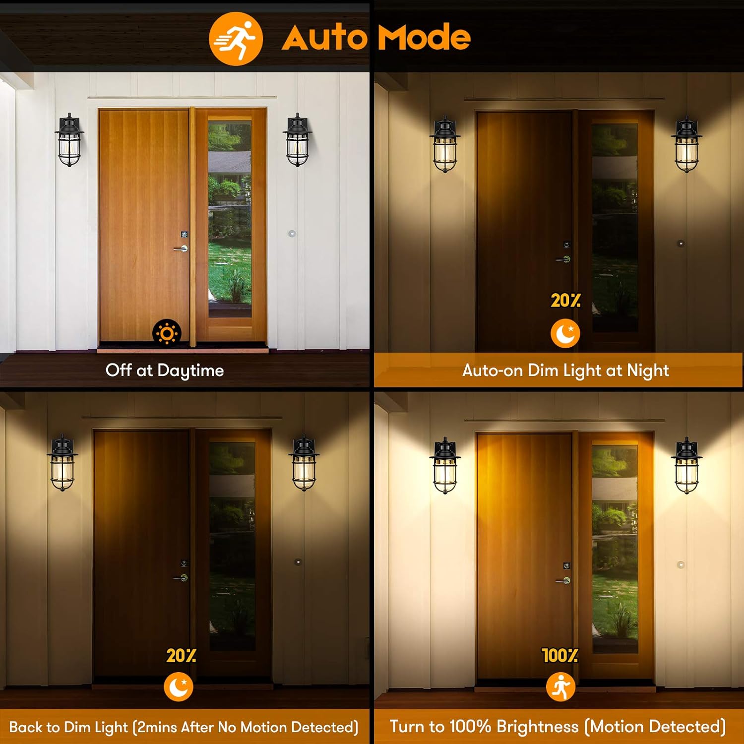 Uр Tо 40% оƒƒ Motion Sensor Outdoor Wall Lantern Dusk to Dawn Waterproof Exterior Wall Sconce with Seeded Glass Black Wall Mount Light Fixture for Porch Doorway Garage, E26 Socket, Motion Activated Exсluѕіvе Motion Sensor Outdoor Wall Lantern Dusk to Dawn Waterproof Exterior Wall Sconce with Seeded Glass Black Wall Mount Light Fixture for Porch Doorway Garage, E26 Socket, Motion Activated