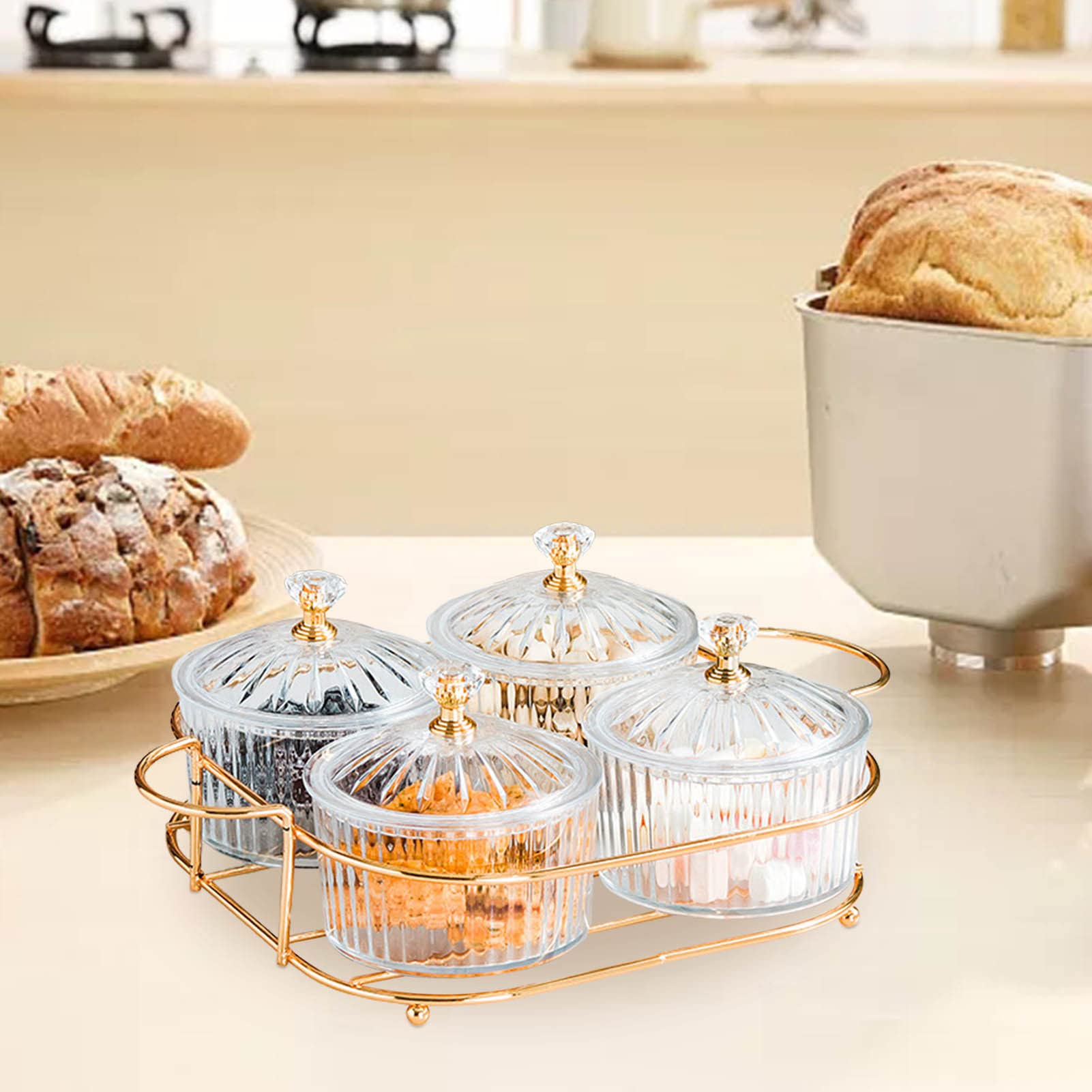 Amazon.co.jp: お菓子皿 お菓子入れ 蓋付き ルーツバスケット 2