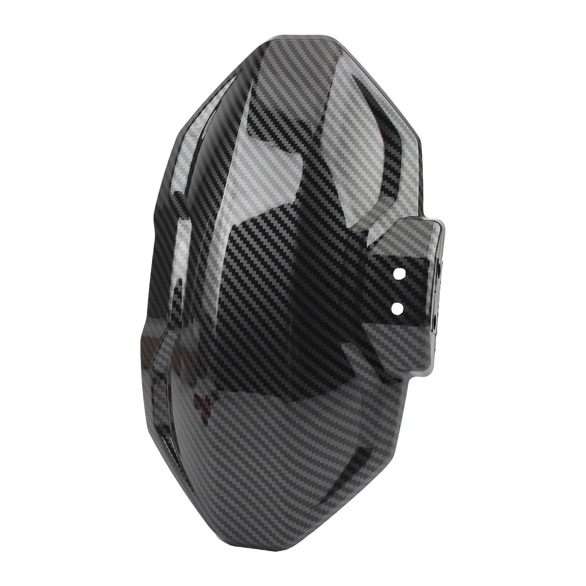 Parafango moto Per moto imitazione ruota regolabile in fibra di carbonio per parafango per Yamaha per Honda per Suzuki per scooter(Nero)