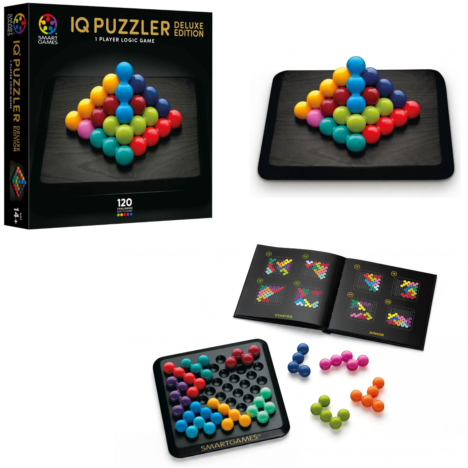 Smart Game - IQ-Puzzler Deluxe, 120 Challenges, Ages 14+ - SG 316