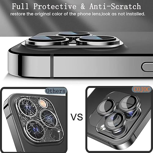 Miniatura 3 de COJOC 2 protectores de lente de cámara para iPhone 13 Pro MaxiPhone 13 Pro, protección completa HD, vidrio templado de vidrio templado para 13 Pro