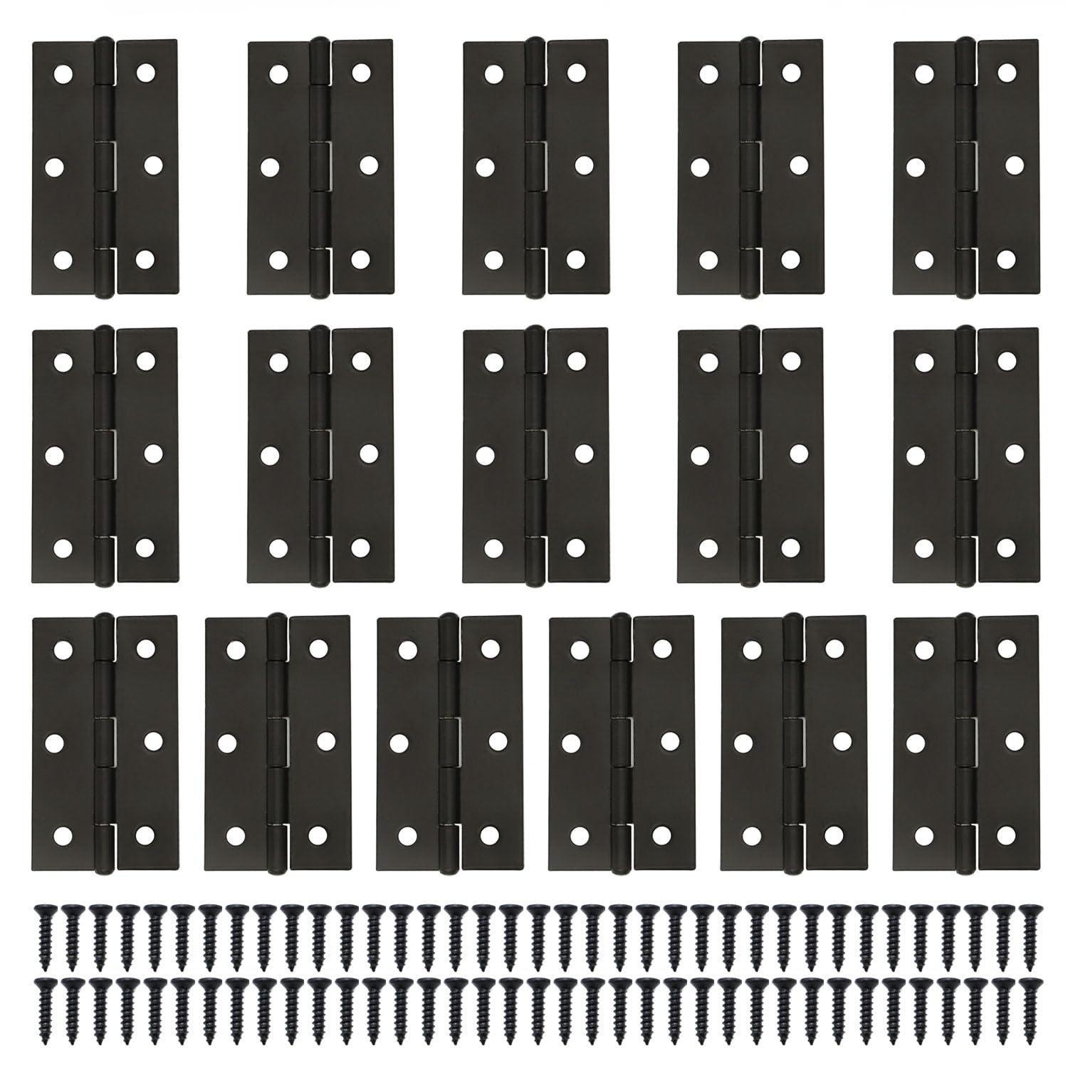 Iron Folding Butt Hinges - 16 Pack -1