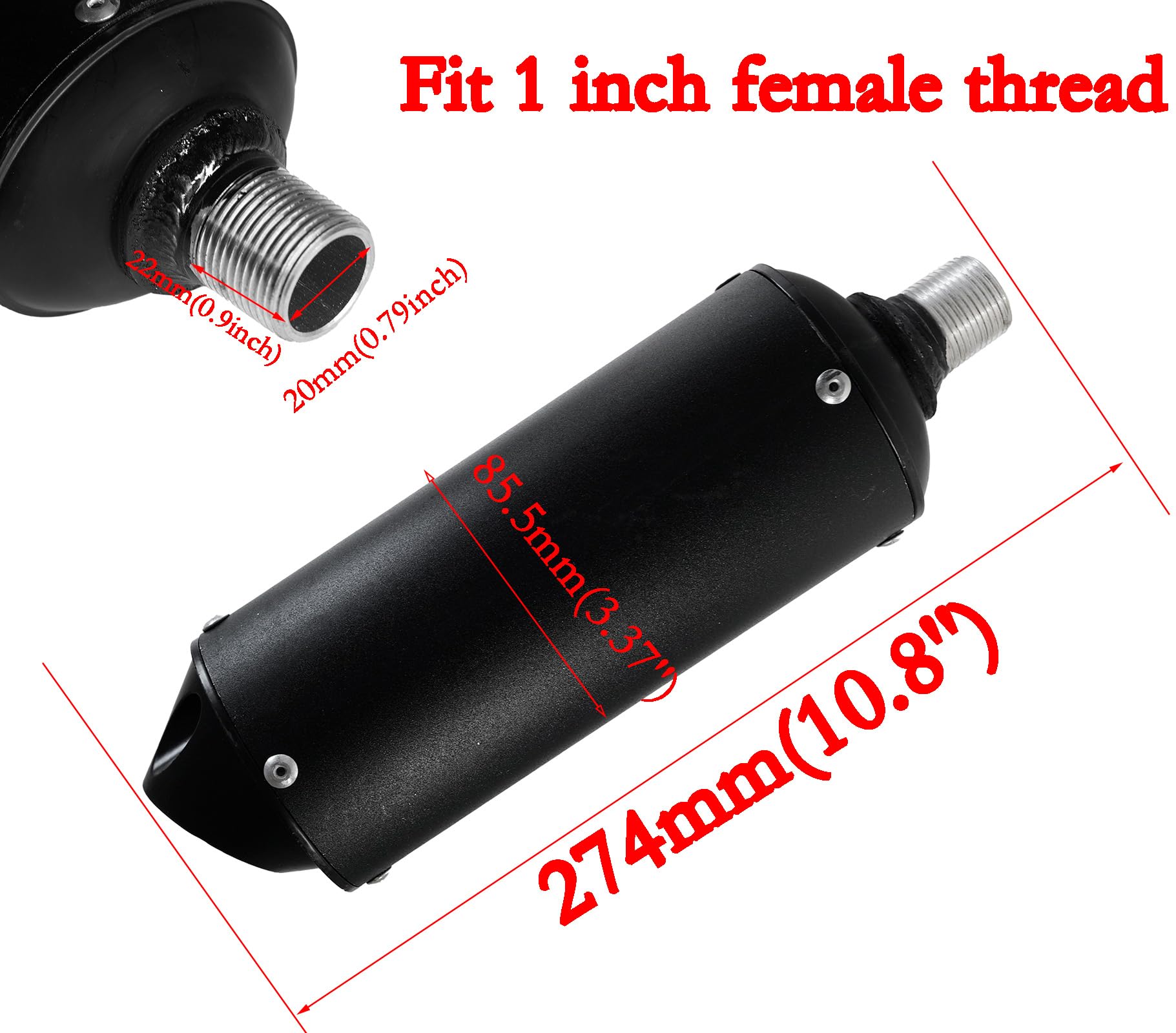 Amazon.com: JMCHstore Performance Exhaust Muffler Silencer
