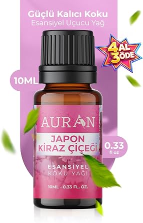 AURAN Japon Kiraz  Esansiyel U ucu Koku Ya  Dif z r Esans  Buhurdanl k Ya  Aromaterapi Ya  10ml