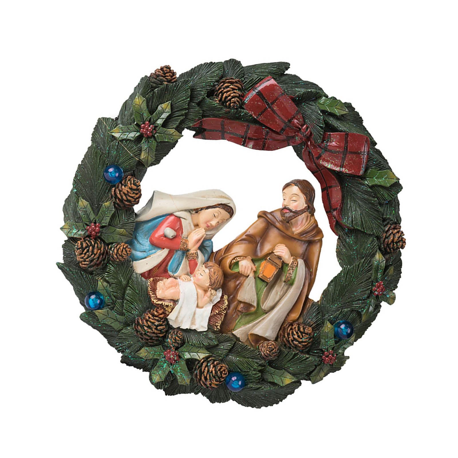 Decoración de corona iluminada de Navidad para interiores y exteriores con construcción de resina inastillable y resistente a la intemperie, características de guirnaldas de luces de Navidad