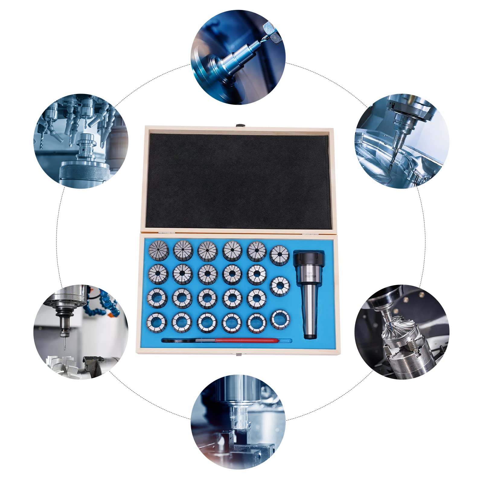 Set Mandrini Pinze Flusso Lavoro Fresatrice Pinze Morsetto Morsetto Acciaio Molla Per Macchina Incisione Strumento Tornitura Fresatura Imballaggio Riutilizzabile
