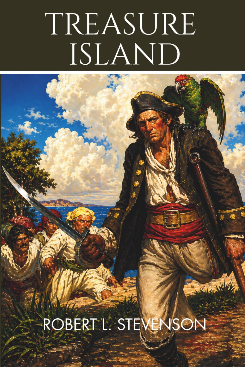 Treasure Island: A Classic Pirate Adventure of Treasure, Betrayal, and Survival on the High Seas ~ Illustrated