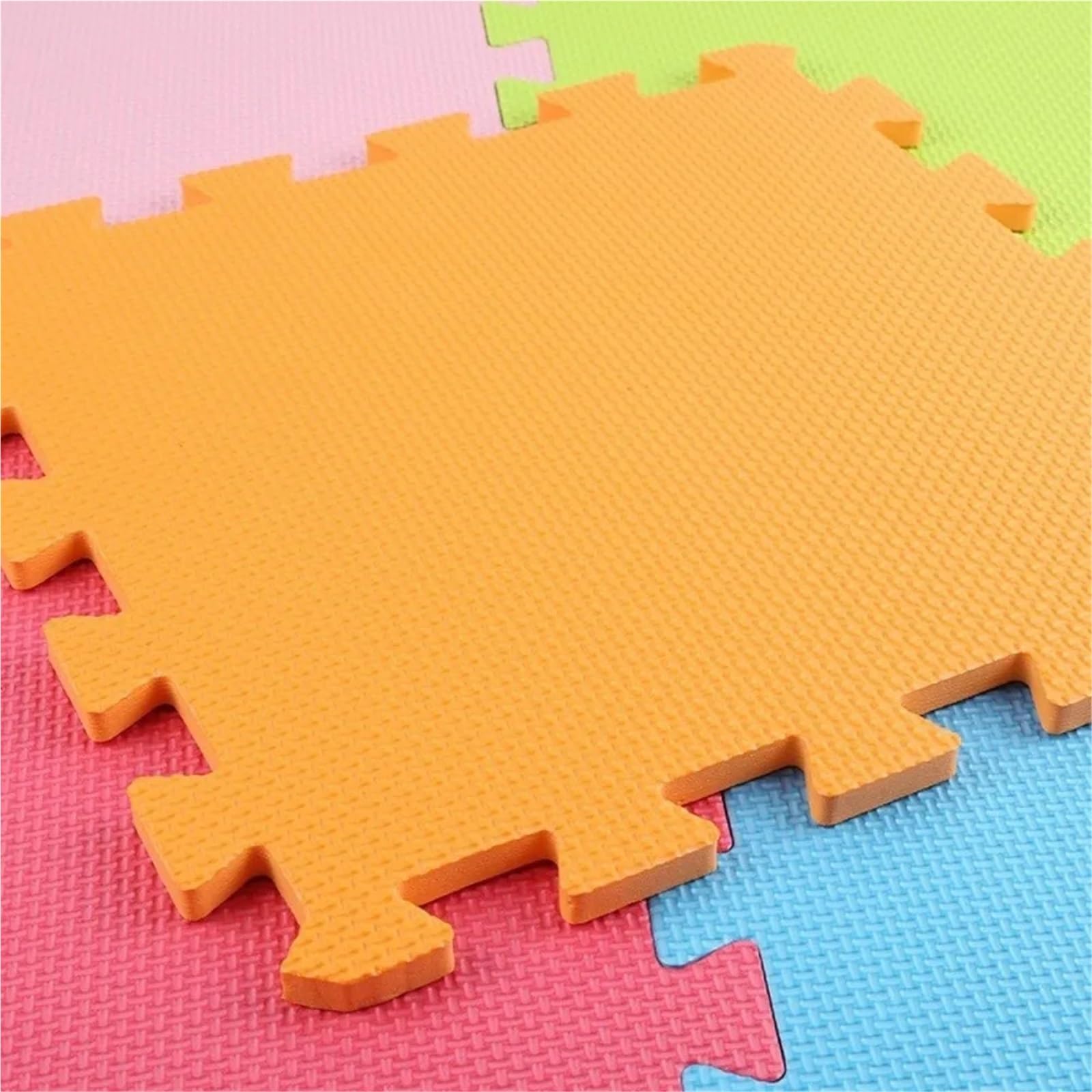 Alfombra de Juego Espuma EVA fácil Limpieza, Superficie Protectora entrelazada, Almohadilla Suelo, Rompecabezas, esteras Suaves Yoga for el del hogar, 8 Uds para Gimnasio(Pink)