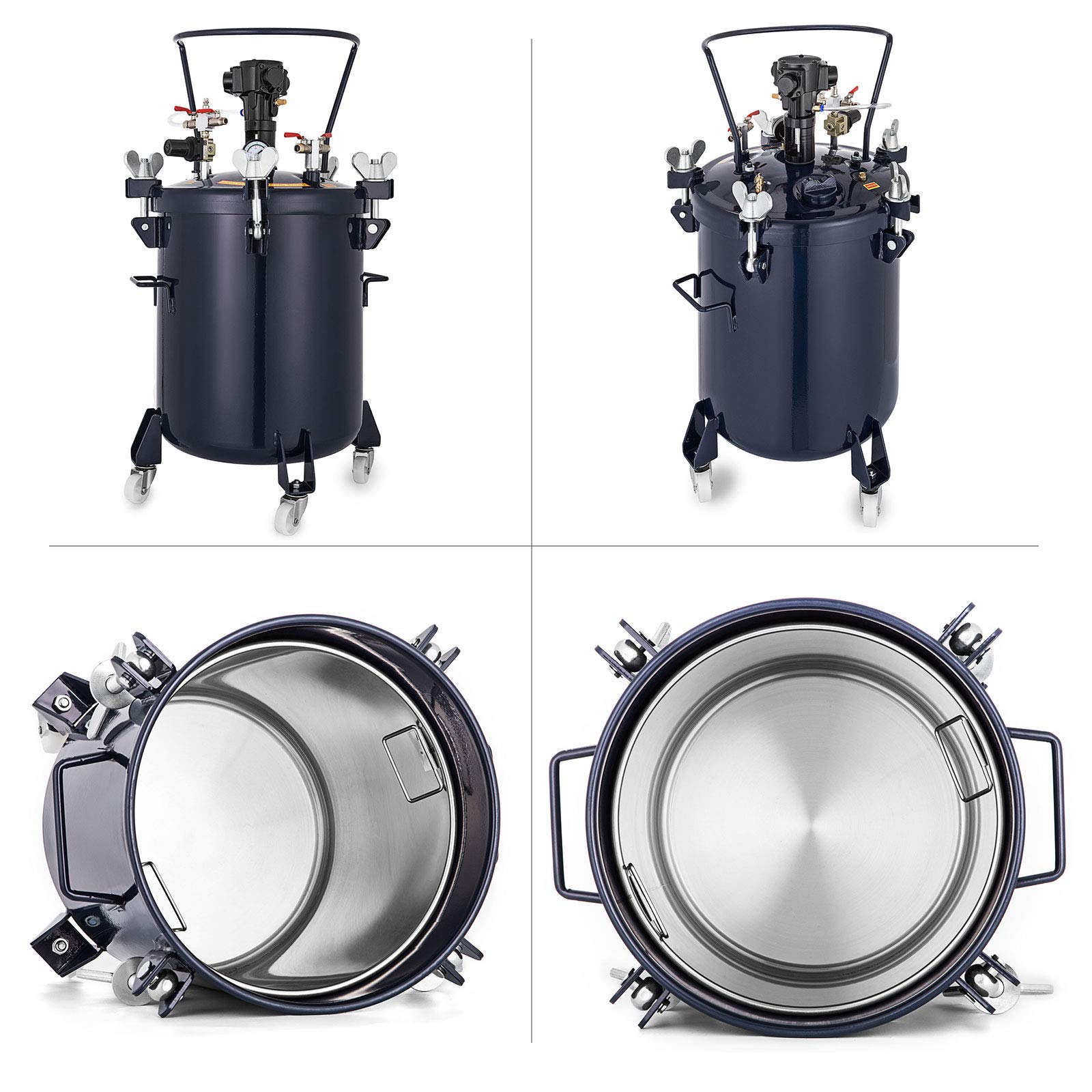 VEVOR Pressure Paint Pot 10 Gallon (40 liters) Pressure Pot Tank Spray