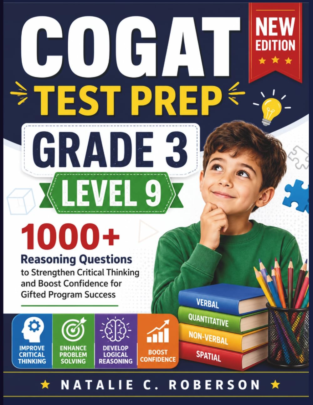COGAT TEST PREP GRADE 3 LEVEL 9: 1000+ Reasoning Questions to Strengthen Critical Thinking and Boost Confidence for Gifted Program Success