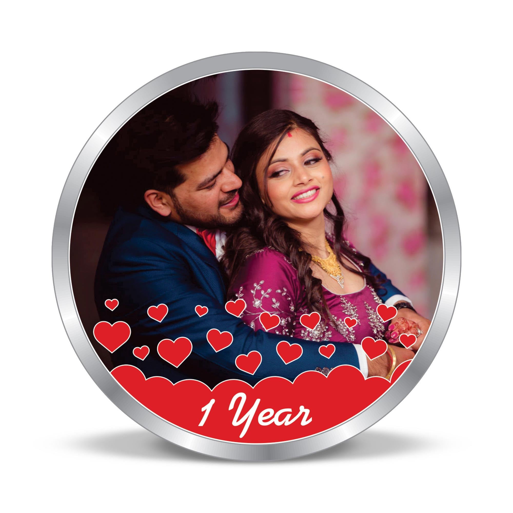 BIS Hallmarked Personalised Silver Coin Wedding Anniversary 999 Pure-image-44
