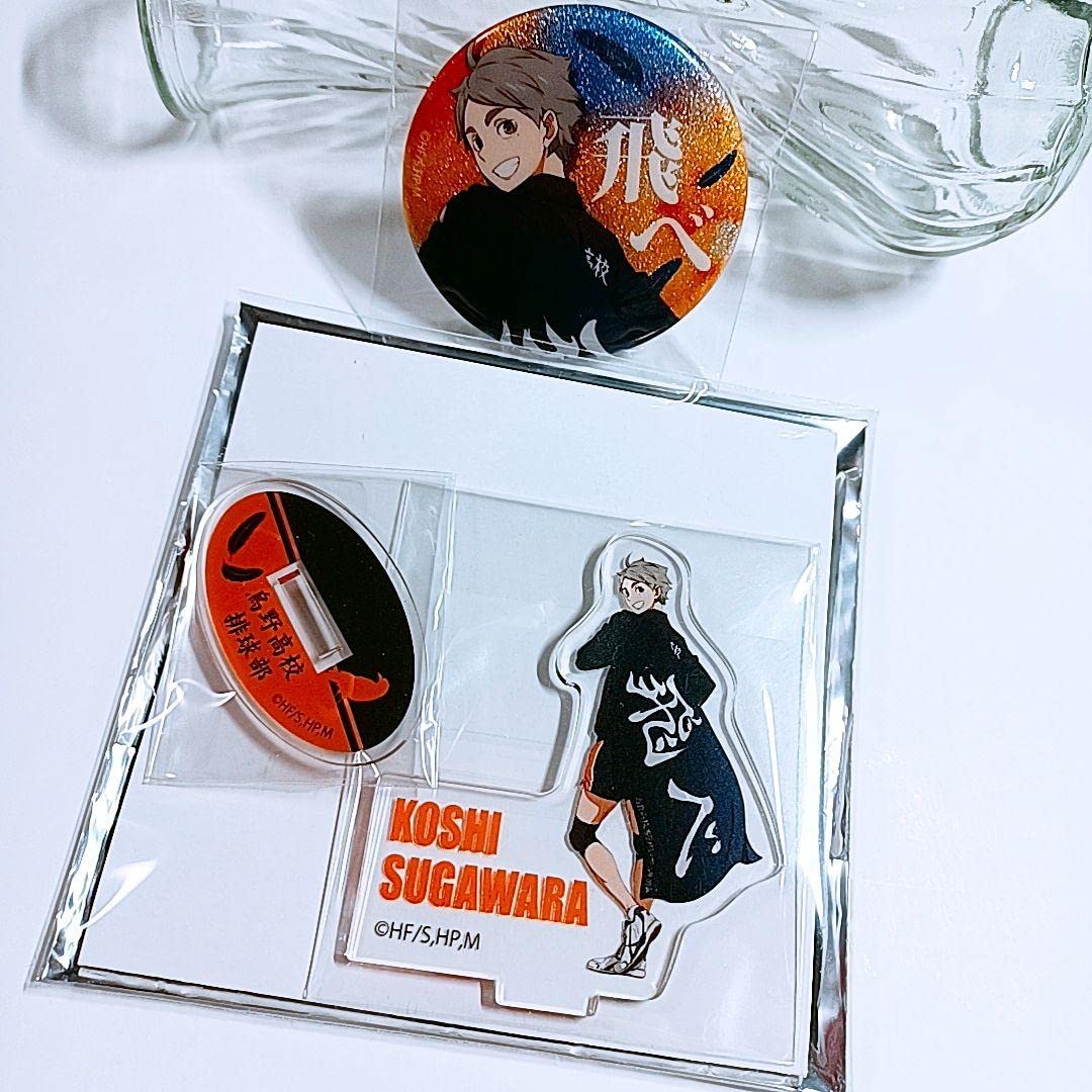 Amazon.co.jp: ハイキュー グリッター缶バッジ アクリルスタンド  