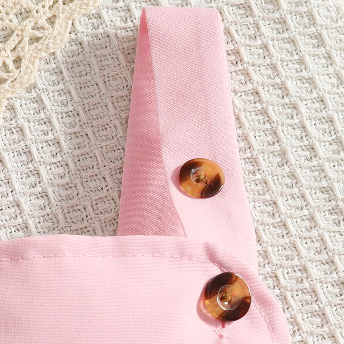 Ensemble Bébé Fille d'été Haut à Manches Courtes Imprimé Mignon+ Salopette à Bretelles Jupe + Bandeau 3 pièces Nouveau-né Vêtements Set 0-18 Mois