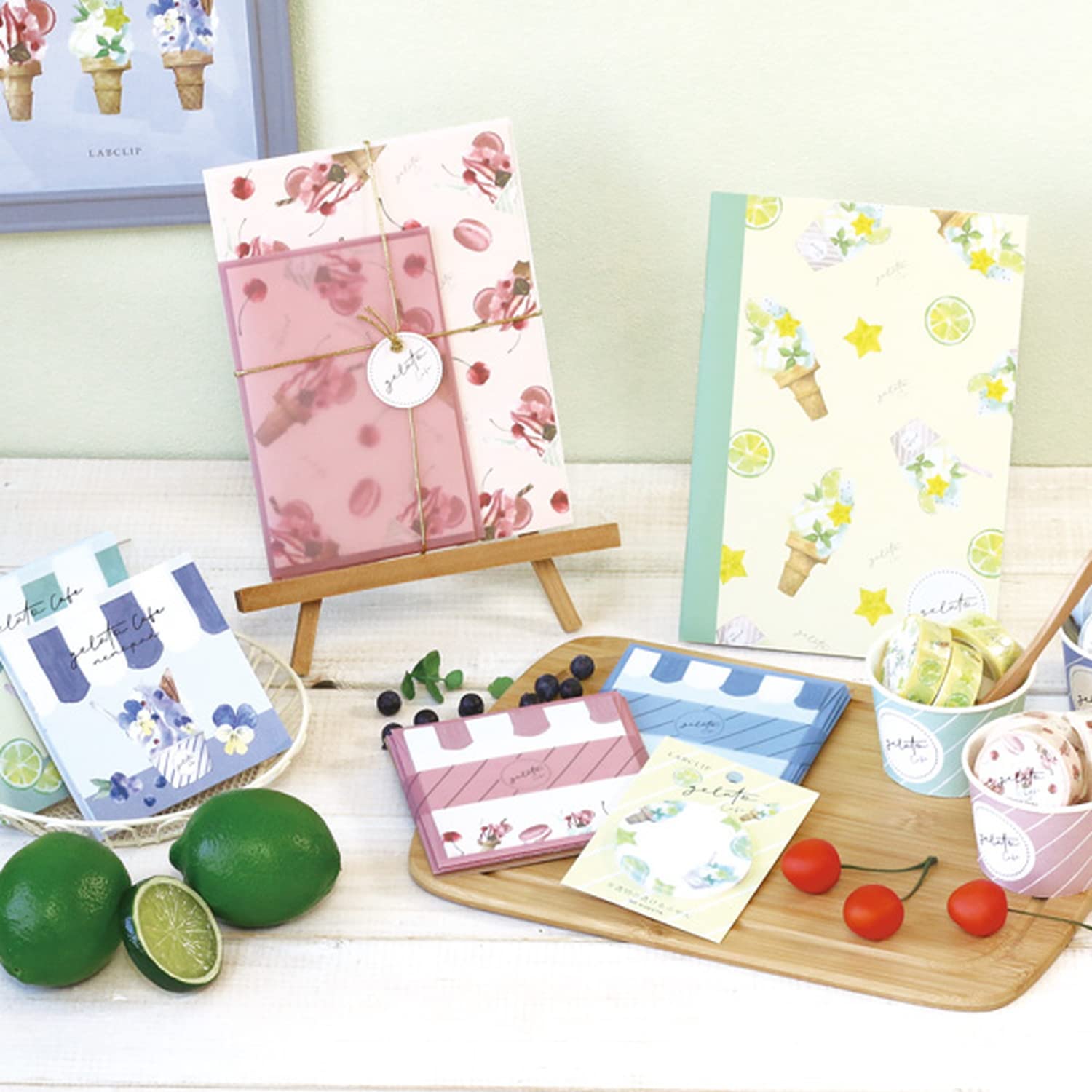 Amazon.co.jp: Lab Clip Letter Set Dolceno Gelato Cafe Blue B22