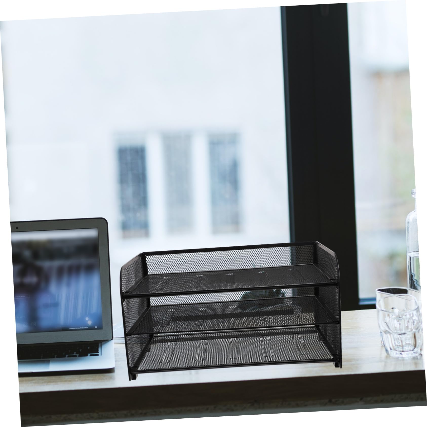 TOPBATHY Organizzatore Documenti Da Scrivania In Metallo Smontabile Porta Cartelle Multiuso Per Ufficio Casa Desktop Holder