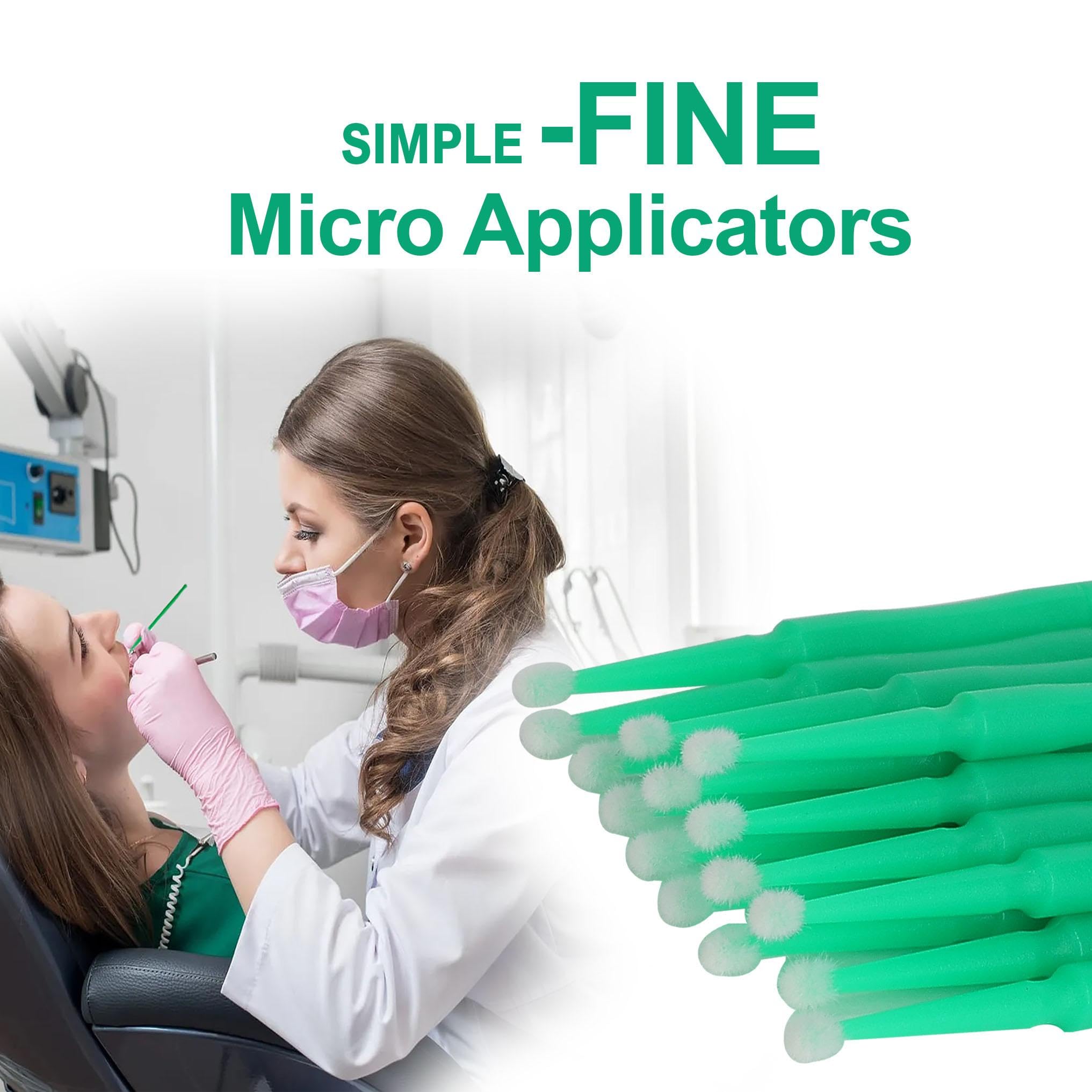 VASTMED Dental/Medical Grade Disposable Dental Pollo Microbrush Applicators, Green, 1 count (Pack of 400) - Image 4
