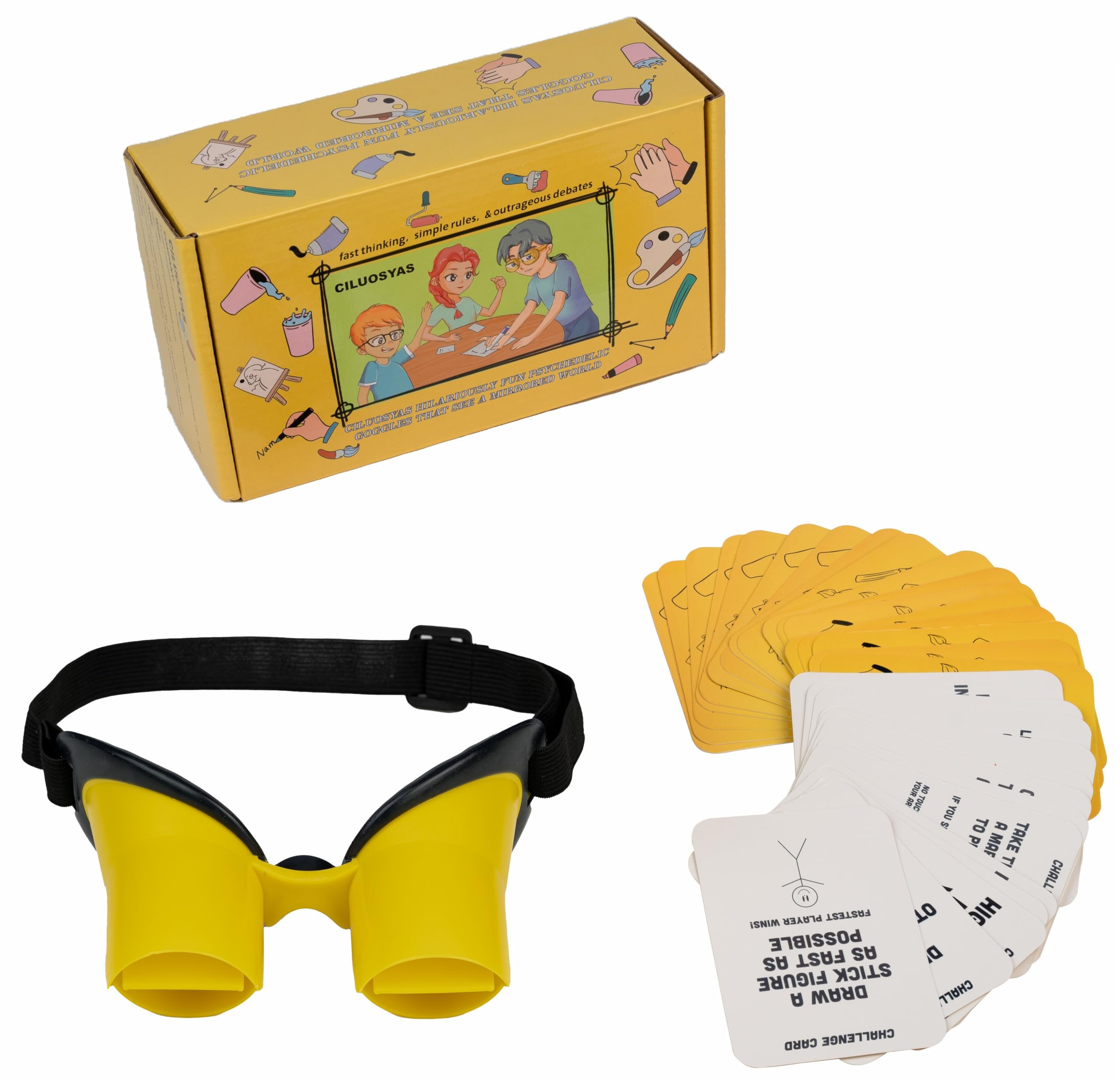 Photo 1 of CILUOSYAS Wear on Upside of Down Goggles Challenge Game -When The World is Flipped Upside of Down, Everything Becomes A Rough Challenge?Yellow?
