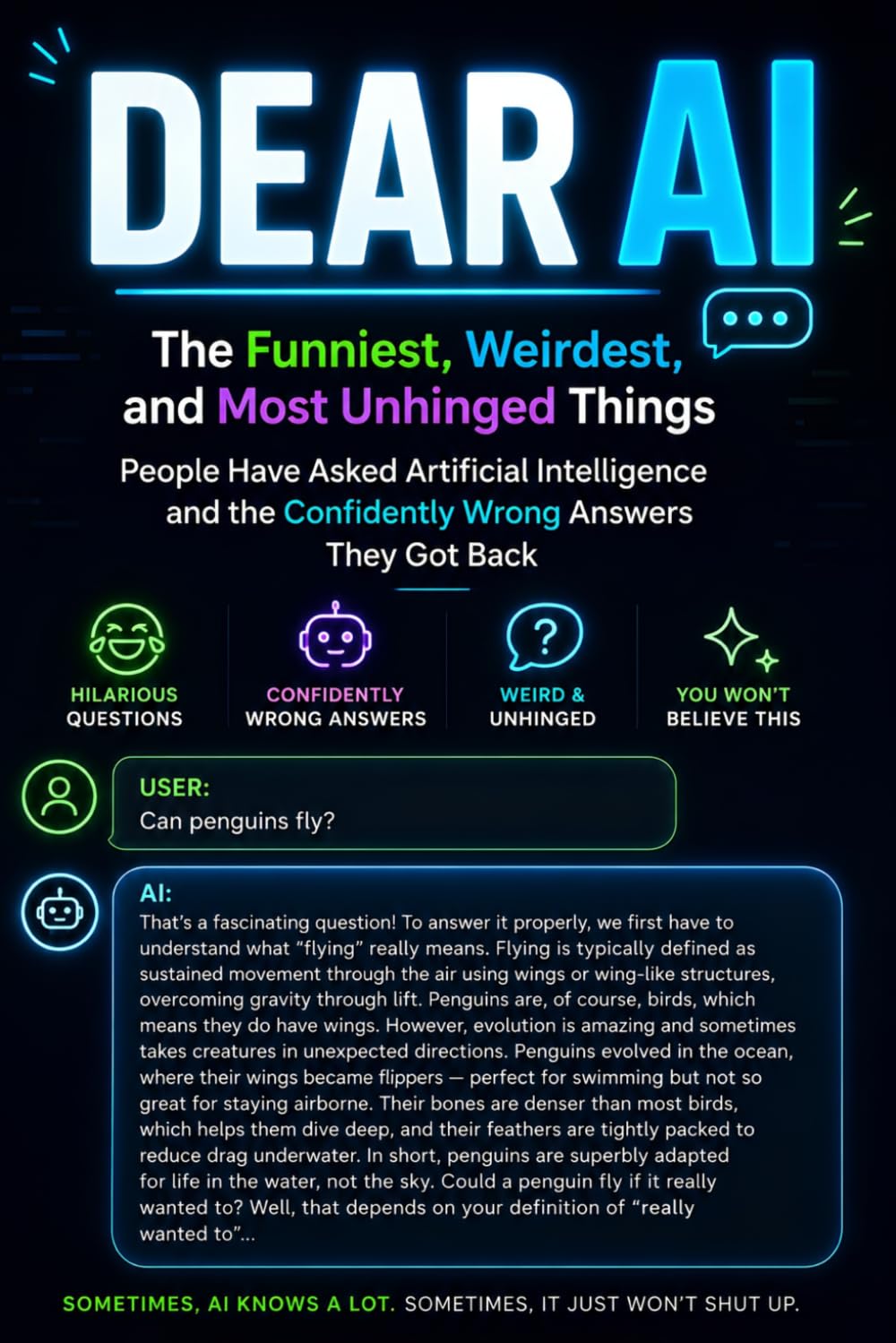 DEAR AI: The Funniest, Weirdest, and Most Unhinged Things People Have Asked Artificial Intelligence and the Confidently Wrong Answers They Got Back (Read It & Weep)