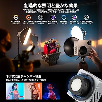 Amazon | NEEWER HB80C RGBWW LEDビデオライト 撮影用ライト 80W