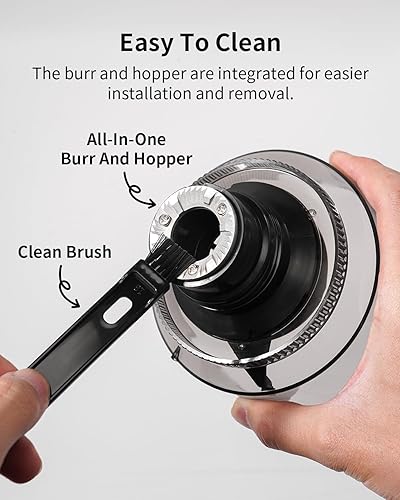 Miniatura 7 de SHARDOR Molinillo de café eléctrico con 40 ajustes de molienda para uso doméstico, temporizador ajustable de 50 segundos, para expreso, goteo,