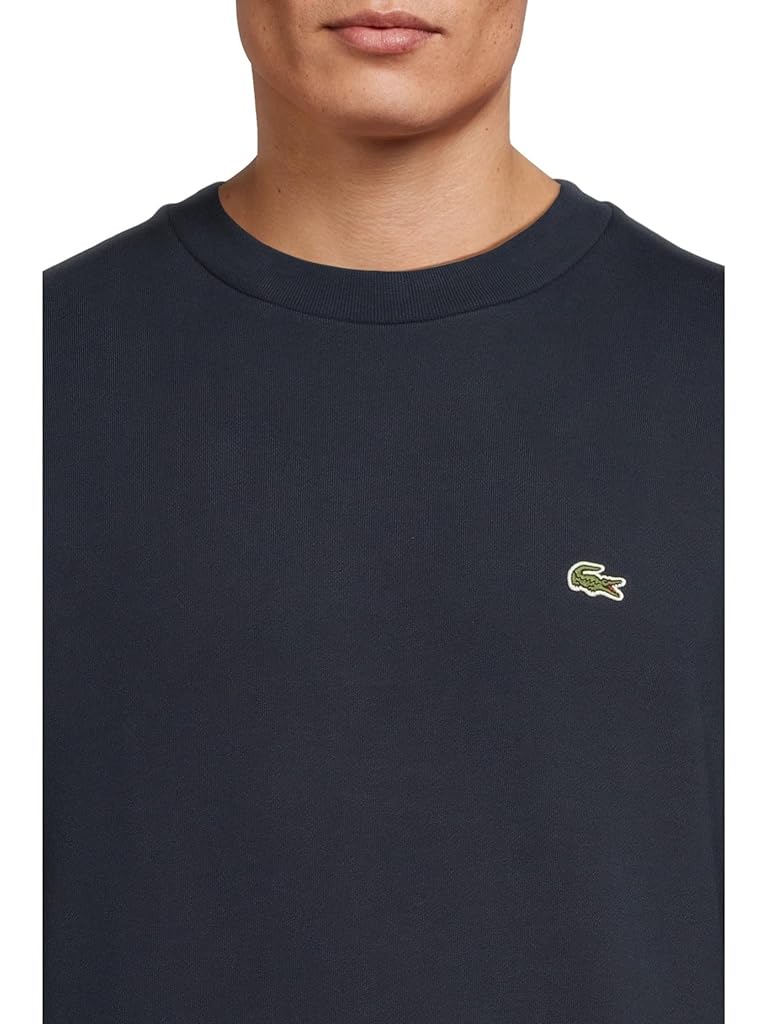Navy Lacoste Classic Fit Fleece Sweatshirt