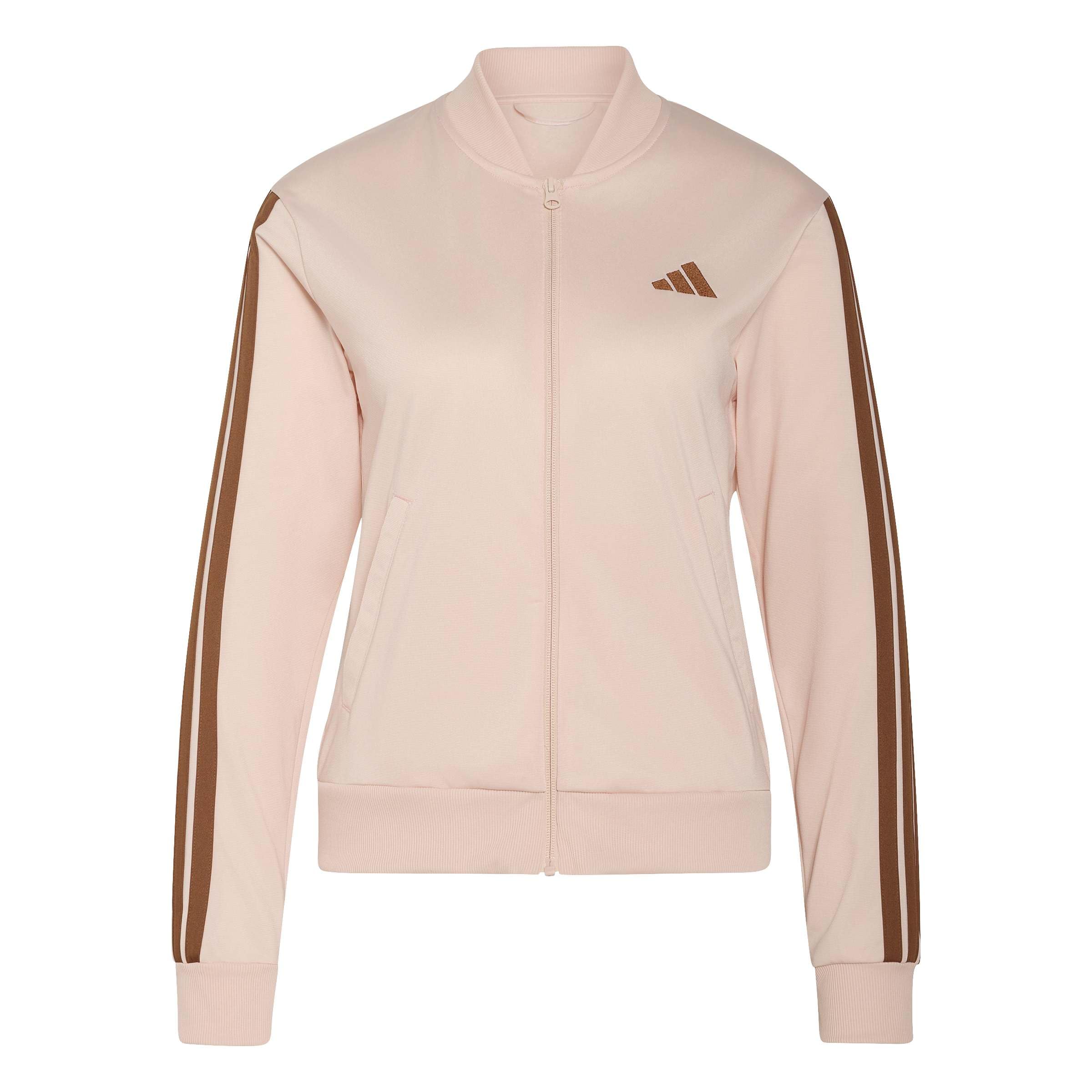adidas dames ESSENTIALS 3-STRIPES TRACKSUIT, blush pink, M