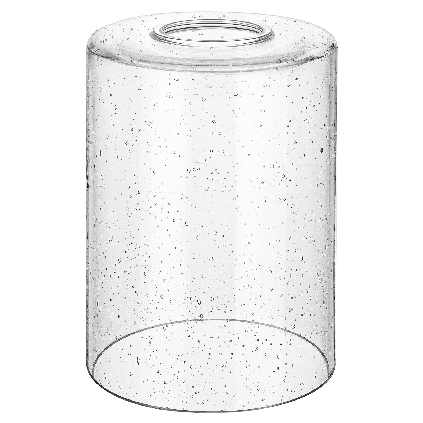 Seeded Cylinder Glass Shade Replacement Modern Elegant Style Bubble Pendant Lamp Shades Lighting Fixture Shade Height 5.9" Width 4.13" Fitter 2.44"
