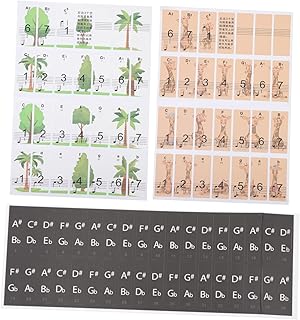 SUPVOX 2 Sheets Keyboard Stickers Stickers Label Sticker Sheet Music Piano Piano Key Note Stickers Professional Piano Keyboard Stickers Piano Decals for Beginner Instrument Supplies