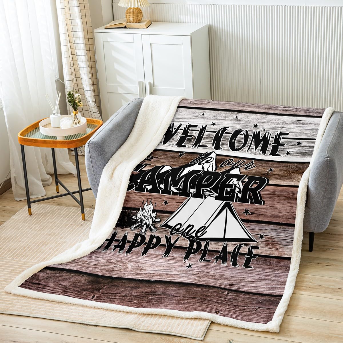 fifbird Graziosa coperta in flanella di peluche con girasole, stampata in 3D, per letto/divano/divano/ufficio/campeggio, 127 x 101,6 cm