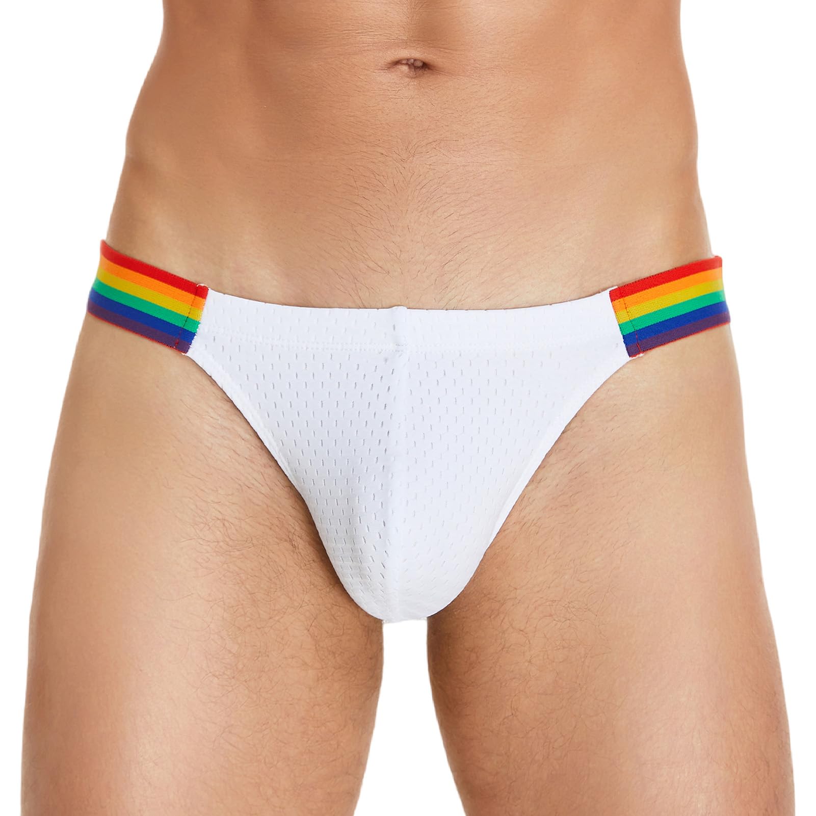 Men's Underwear Briefs Mesh Pouch Lingerie Breathable Triangle Underwear Low Rise