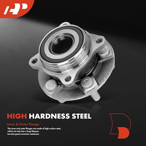 Miniatura 4 de A-Premium Cojinete de rueda trasera y conjunto de cubo con 5 lengüetas compatible con Ford Mustang 2015-2023, GT 2017-2018